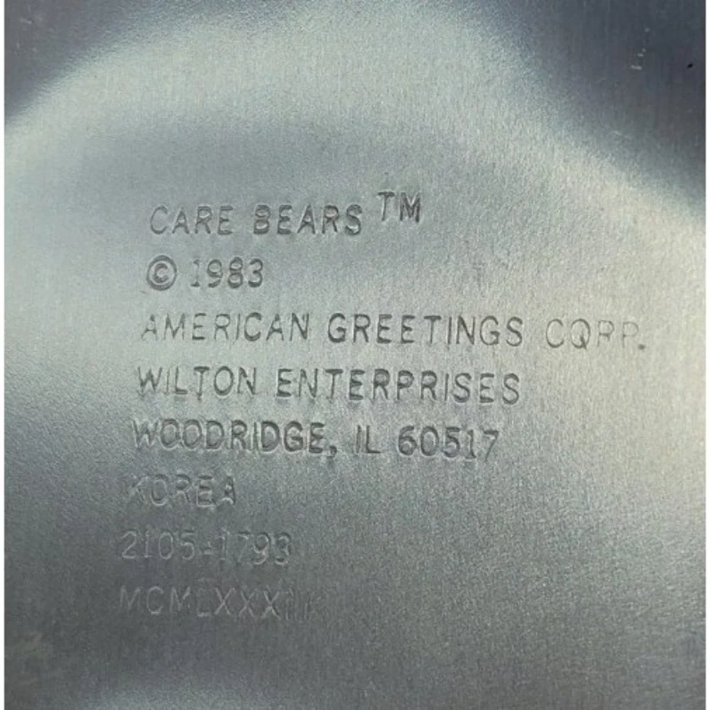 CARE BEARS Wilton '83 VTG Versatile Full Body Cake Pan Mold 2105-1793 B26.1GA721